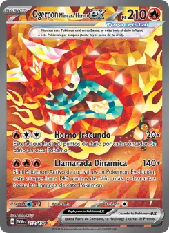 Ogerpon Máscara Horno ex, Mascarada Crepuscular 212