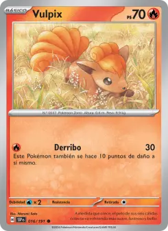 Vulpix, Chispas Fulgurantes 016
