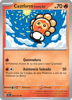 Castform Forma Sol, Chispas Fulgurantes 020