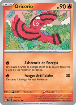 Oricorio, Chispas Fulgurantes 026