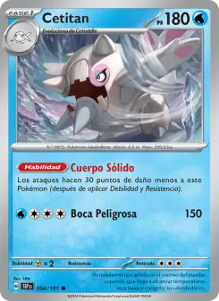 Cetitan, Chispas Fulgurantes 054