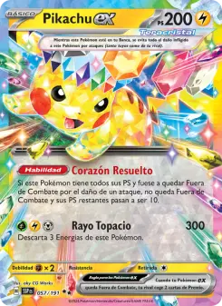 Pikachu ex, Chispas Fulgurantes 057