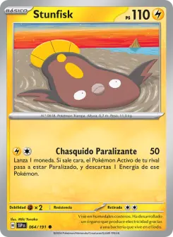 Stunfisk, Chispas Fulgurantes 064