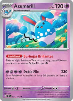 Azumarill, Chispas Fulgurantes 074