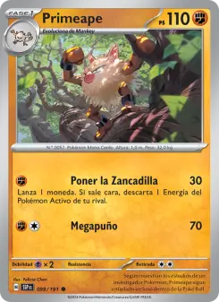 Primeape, Chispas Fulgurantes 099
