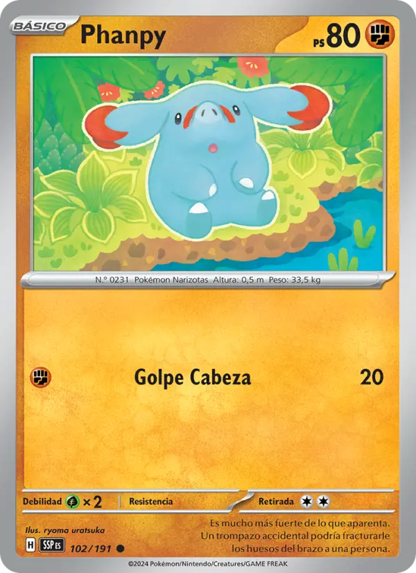 Phanpy, Chispas Fulgurantes 102