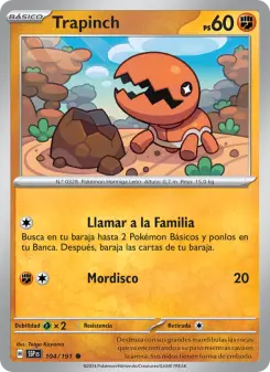 Trapinch, Chispas Fulgurantes 104