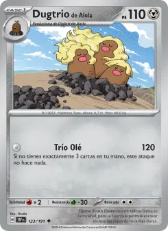 Dugtrio de Alola, Chispas Fulgurantes 123