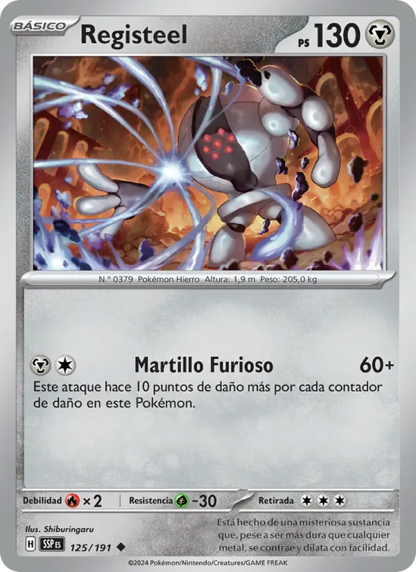 Registeel, Chispas Fulgurantes 125