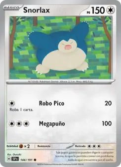 Snorlax, Chispas Fulgurantes 144