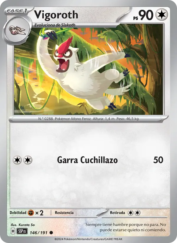 Vigoroth, Chispas Fulgurantes 146