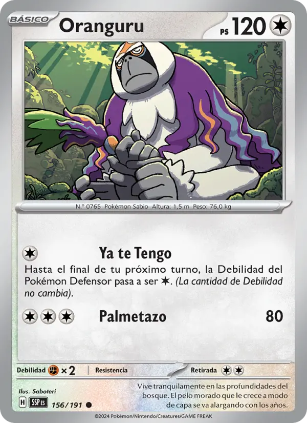 Oranguru, Chispas Fulgurantes 156