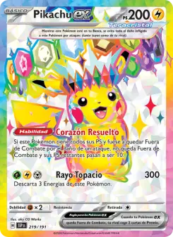 Pikachu ex, Chispas Fulgurantes 219