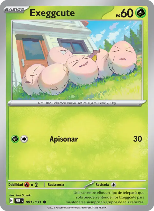 Exeggcute, Evoluciones Prismáticas 001