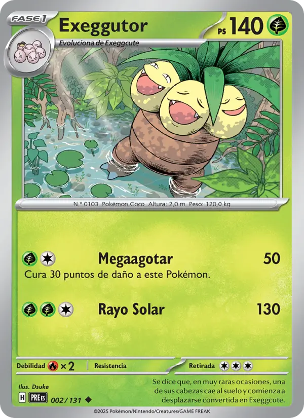 Exeggutor, Evoluciones Prismáticas 002