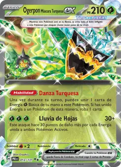 Ogerpon Máscara Turquesa ex, Evoluciones Prismáticas 012
