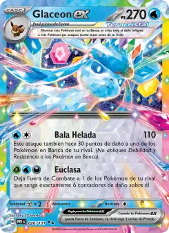 Glaceon ex, Evoluciones Prismáticas 026