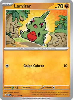 Larvitar, Evoluciones Prismáticas 047