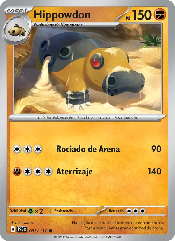 Hippowdon, Evoluciones Prismáticas 053