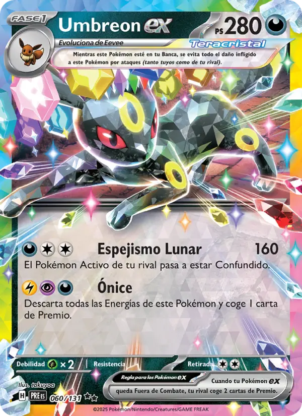 Umbreon ex, Evoluciones Prismáticas 060