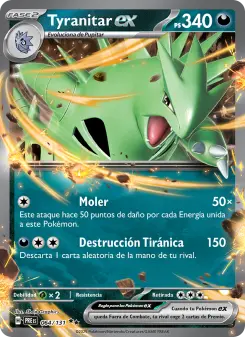 Tyranitar ex, Evoluciones Prismáticas 064