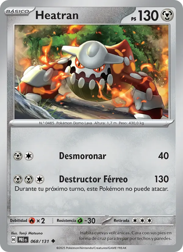 Heatran, Evoluciones Prismáticas 068