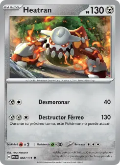 Heatran, Evoluciones Prismáticas 068