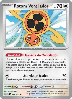 Rotom Ventilador, Evoluciones Prismáticas 085