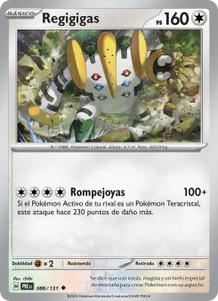 Regigigas, Evoluciones Prismáticas 086