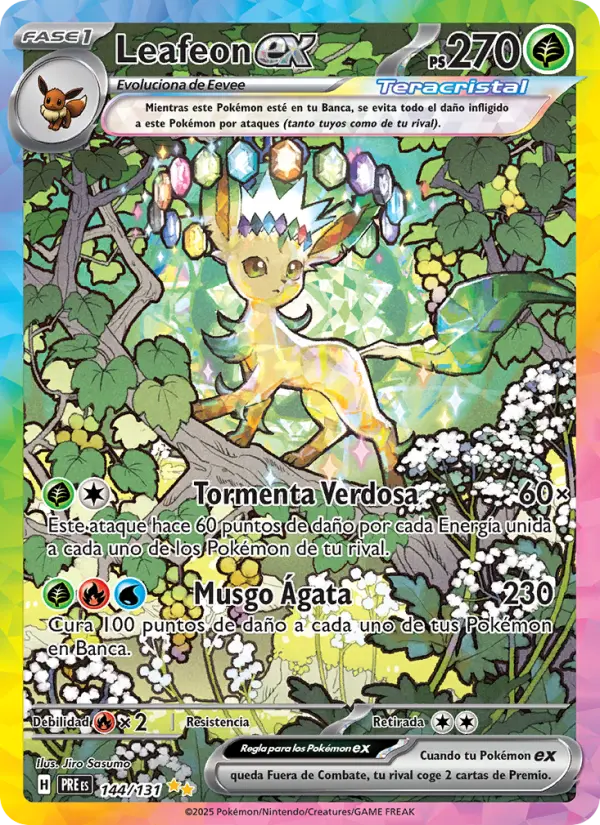 Leafeon ex, Evoluciones Prismáticas 144