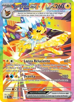 Jolteon ex, Evoluciones Prismáticas 153