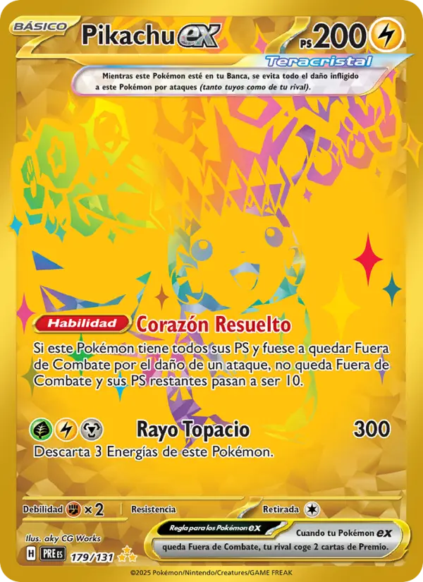 Pikachu ex, Evoluciones Prismáticas 179