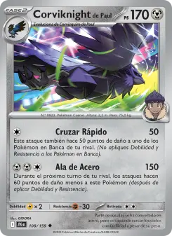 Corviknight de Paul, Juntos de Aventuras 108