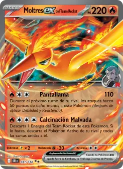 Moltres ex del Team Rocket, Rivales Predestinados 031