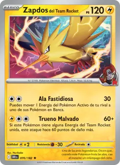 Zapdos del Team Rocket, Rivales Predestinados 070