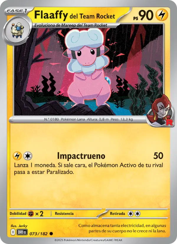 Flaaffy del Team Rocket, Rivales Predestinados 073