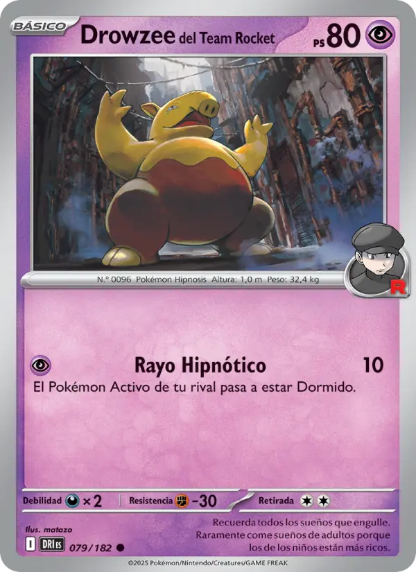 Drowzee del Team Rocket, Rivales Predestinados 079