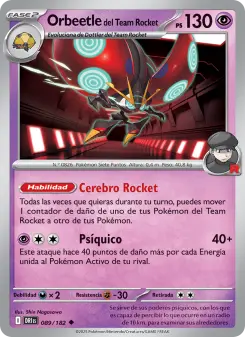 Orbeetle del Team Rocket, Rivales Predestinados 089