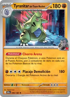 Tyranitar del Team Rocket, Rivales Predestinados 096