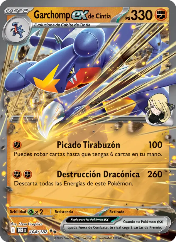 Garchomp ex de Cintia, Rivales Predestinados 104