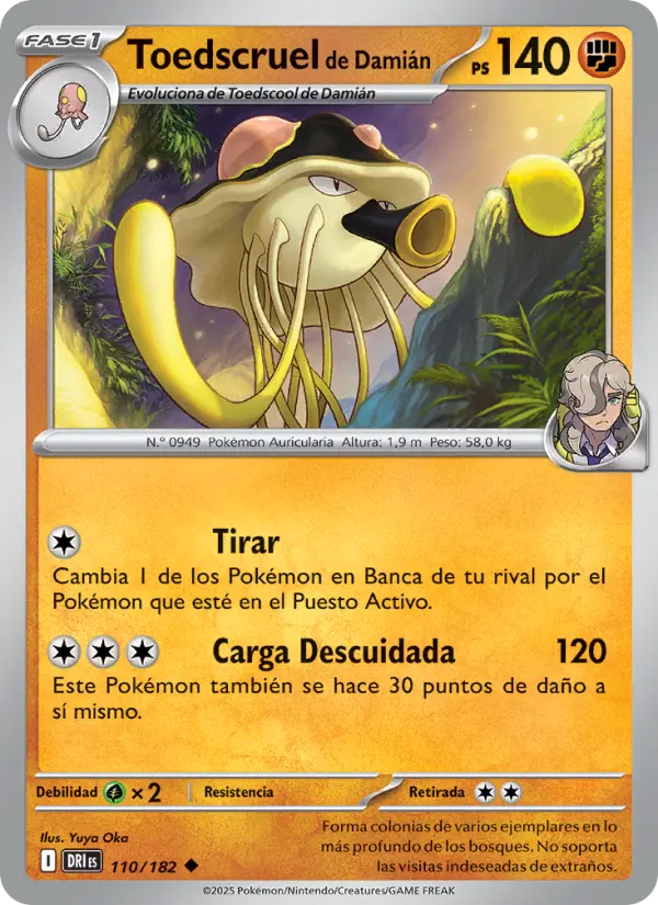 Toedscruel de Damián, Rivales Predestinados 110