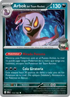 Arbok del Team Rocket, Rivales Predestinados 113
