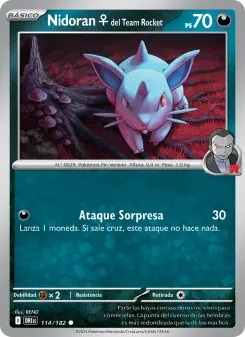 Nidoran♀ del Team Rocket, Rivales Predestinados 114