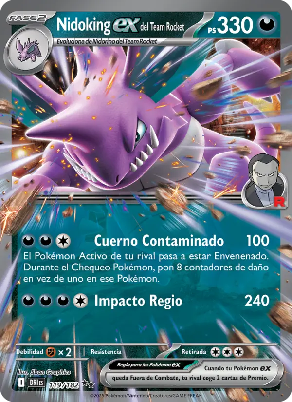Nidoking ex del Team Rocket, Rivales Predestinados 119