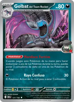 Golbat del Team Rocket, Rivales Predestinados 121