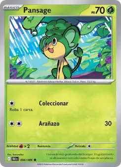 Pansage, Fulgor Negro 004