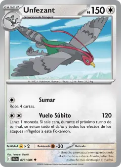 Unfezant, Fulgor Negro 073