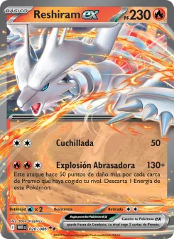 Reshiram ex, Llama Blanca 020