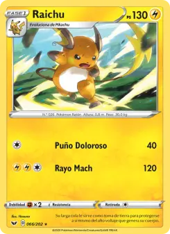 Raichu, Espada y Escudo 66
