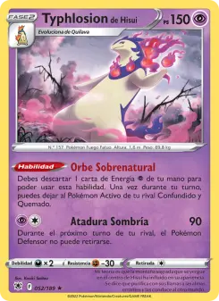 Typhlosion de Hisui, Resplandor Astral 052
